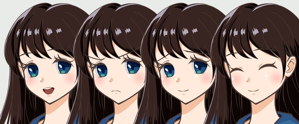 明るい女の子立ち絵