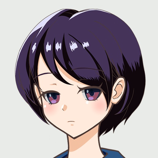 クールな女の子立ち絵