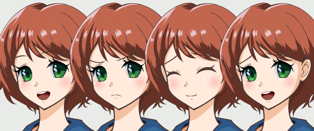 元気な女の子立ち絵