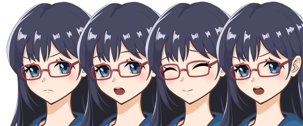 委員長な女の子立ち絵