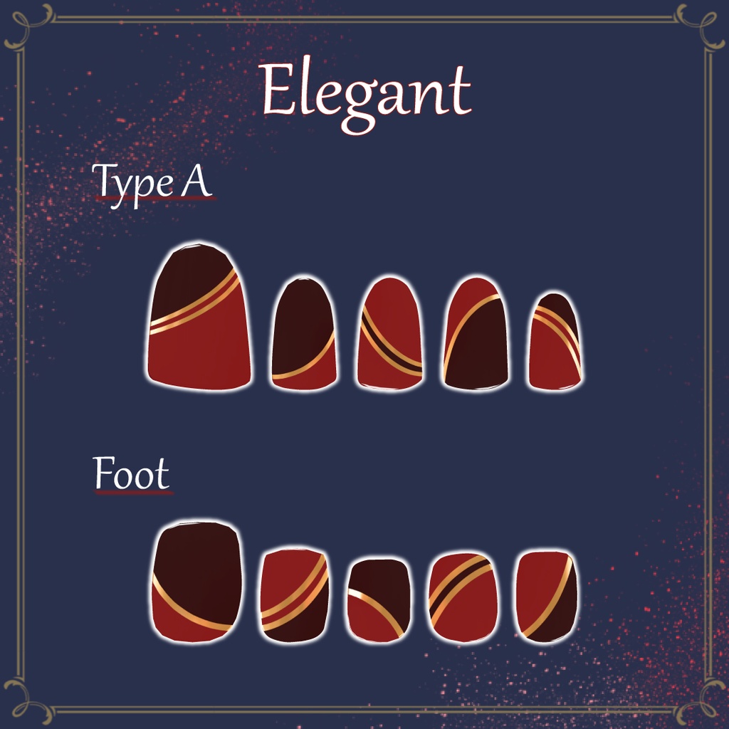 【無料】【ミゼリエ対応】SummerNailTips NailTexture