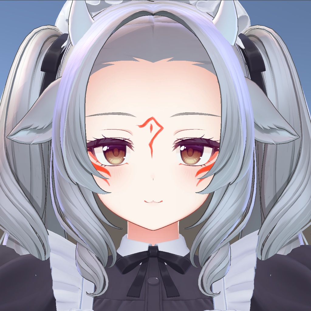 【Milltina】ミルティナ用 狐面風 フェイスペイント