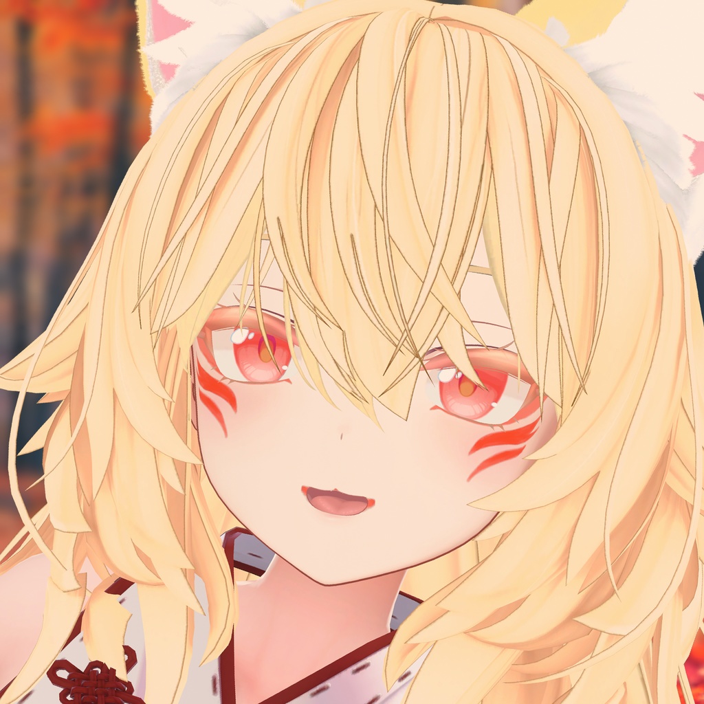 【Milltina】ミルティナ用 狐面風 フェイスペイント