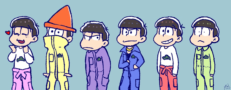 つなぎおそ松さん柄マスキングテープ