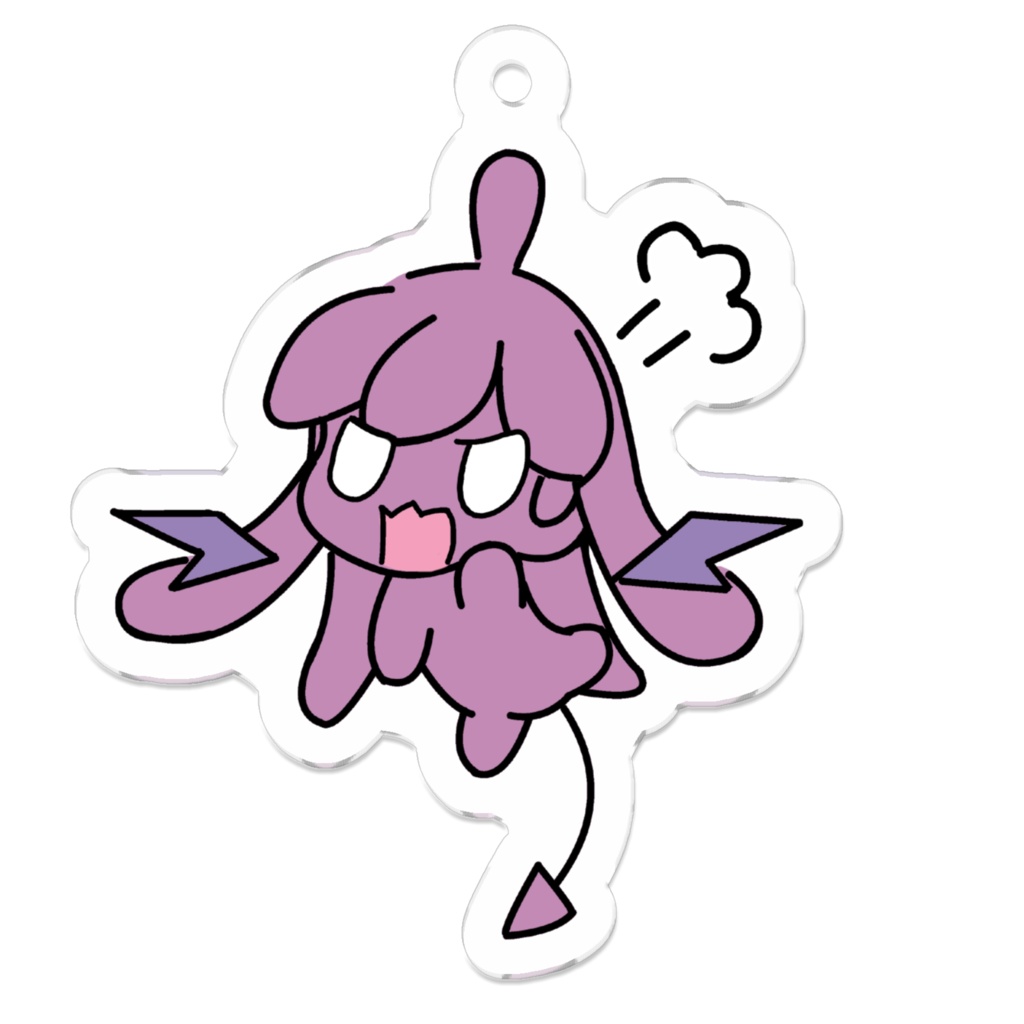 ぷらぷらキーホルダー「ミンムの”みみちゃん”」【恥かかないと出られない魔法空間】