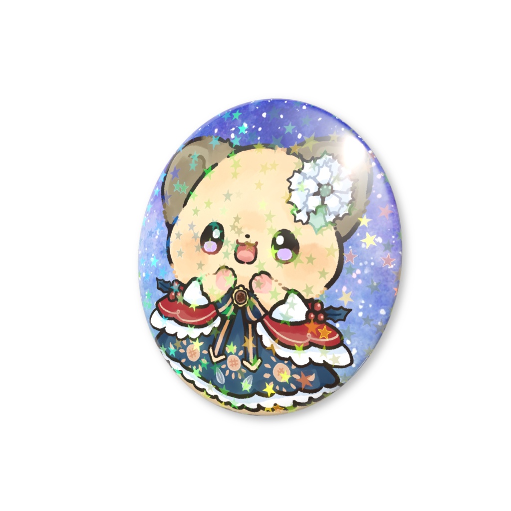 「ふゆパシャ」きらきら缶バッジ