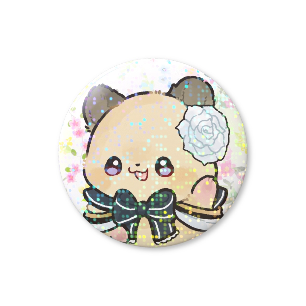 「ナチュパシャ」きらきら缶バッジ