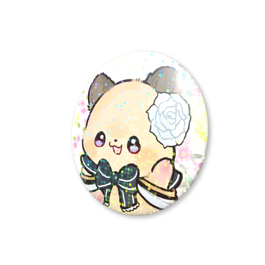 「ナチュパシャ」きらきら缶バッジ