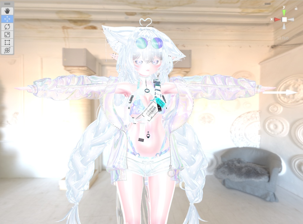 【liltoon】宝石・透明改変向けマテリアル | Crystal Kaleidoscope プリセット