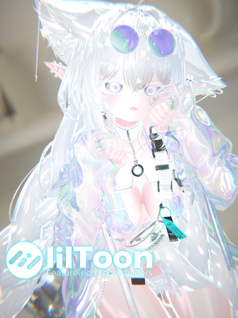 【liltoon】宝石・透明改変向けマテリアル | Crystal Kaleidoscope プリセット