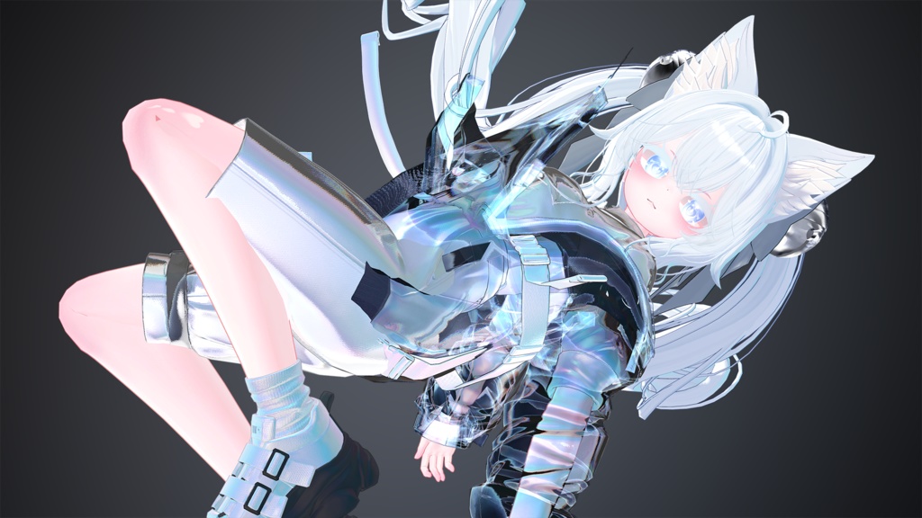 【liltoon・Poiyomi両対応】なめらかアニメ調マテリアル | Anime Glow Ensemble プリセット