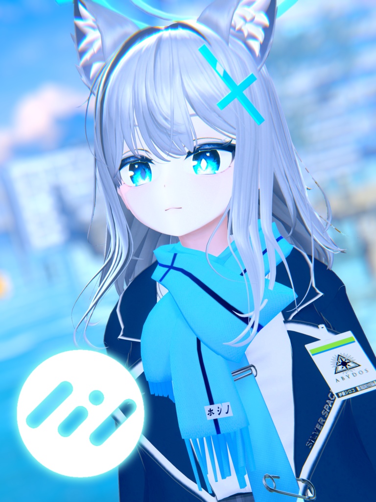 【しなの】シロコブレンドシェイプ+マテリアル ✧ Shinano Shiroko Face Blendshape + Material