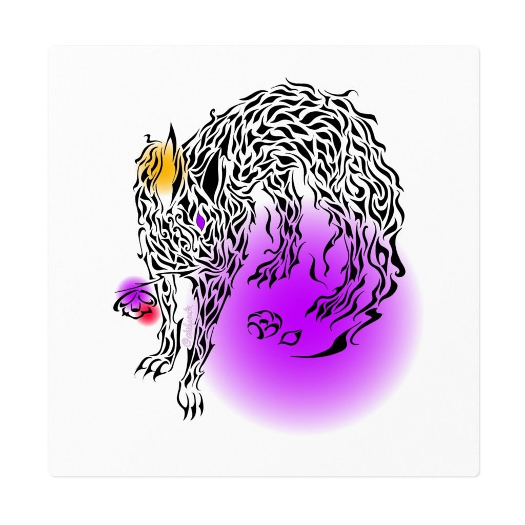 白犬ステッカー
