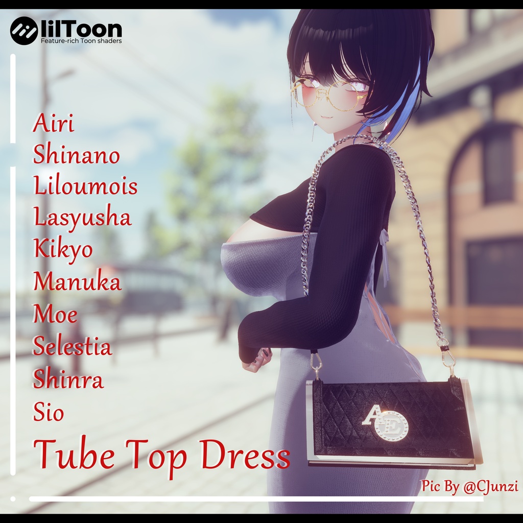 【 10アバター対応】Tube Top Dress