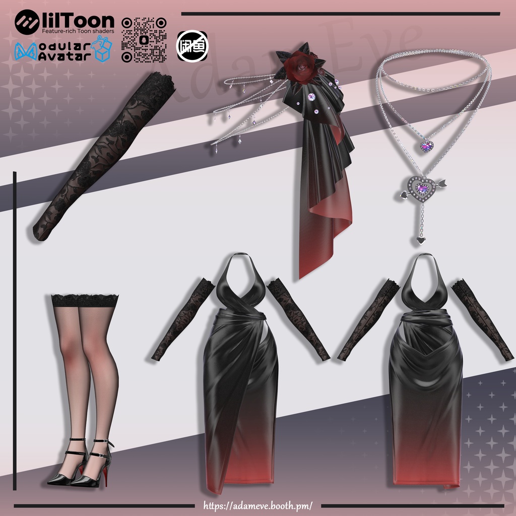 【 12アバター対応】Evening Dress