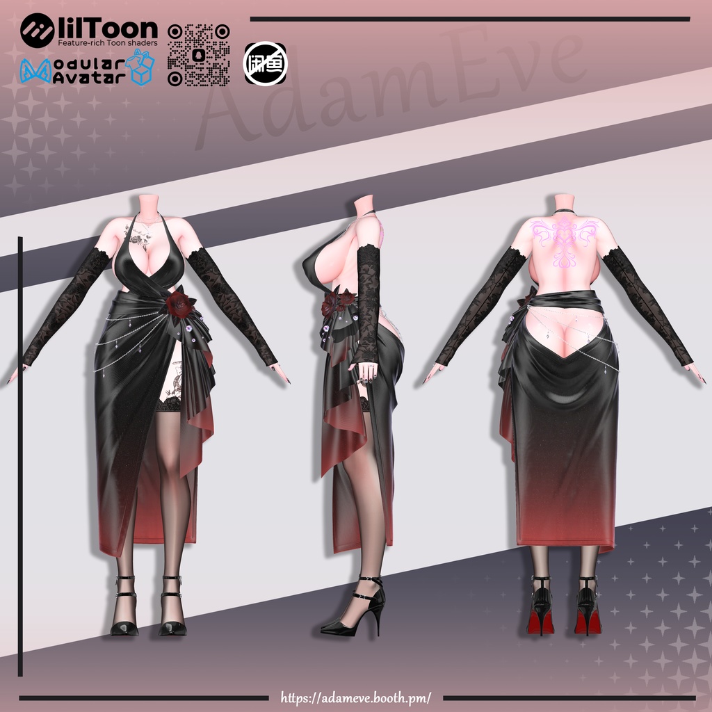 【 12アバター対応】Evening Dress