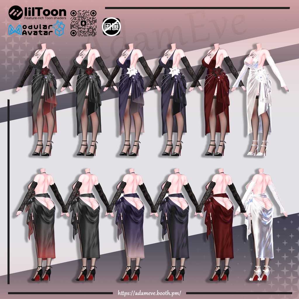 【 12アバター対応】Evening Dress