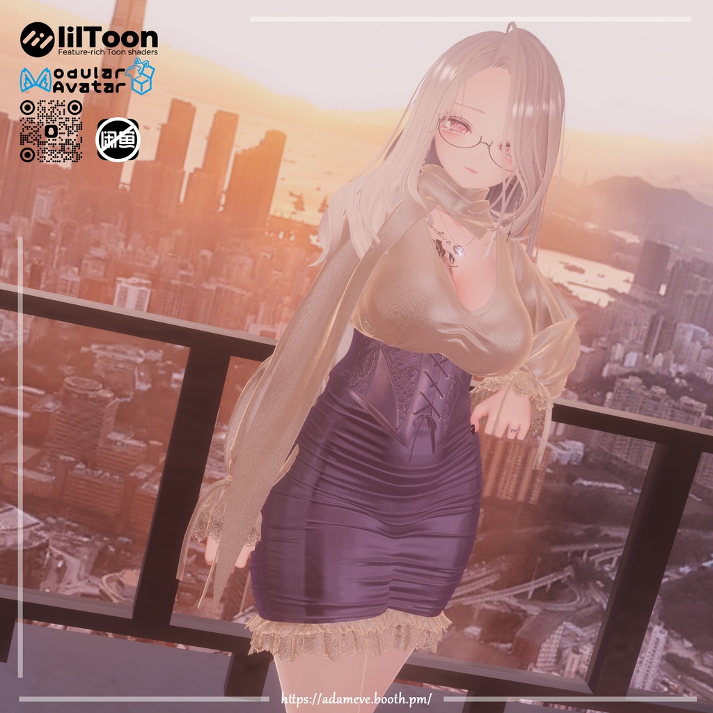 【 12アバター対応】Corset Skirt