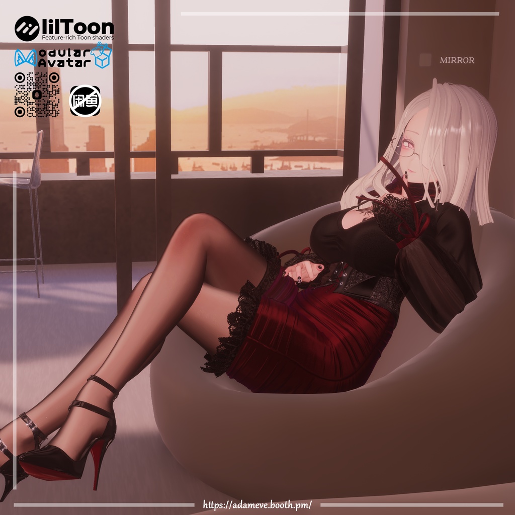 【 12アバター対応】Corset Skirt