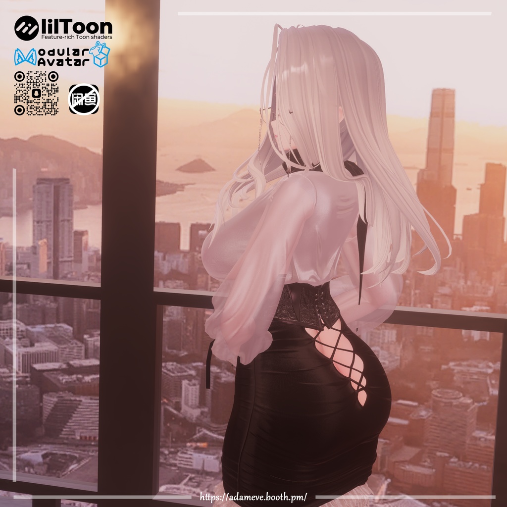 【 12アバター対応】Corset Skirt