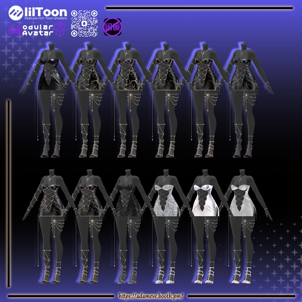 【10アバター対応】[セイレーンの織り]Velvet Venom 缩略图 12