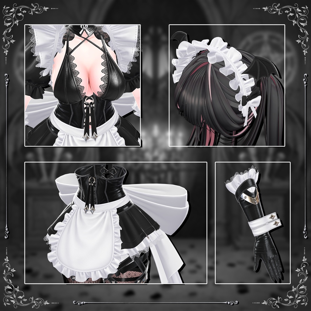 👿🖤小悪魔×メイド【Wicked Servant】🖤👿15アバター対応