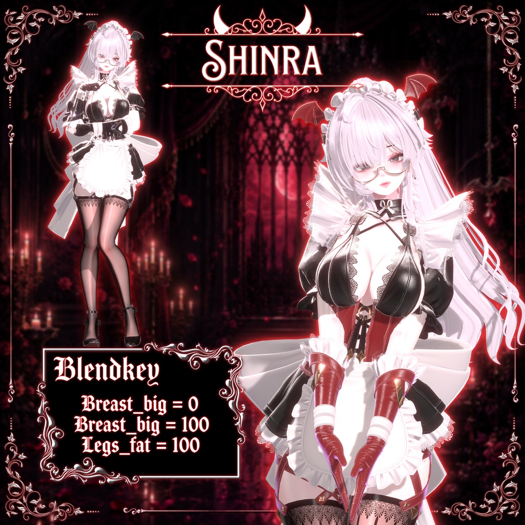 👿🖤小悪魔×メイド【Wicked Servant】🖤👿15アバター対応