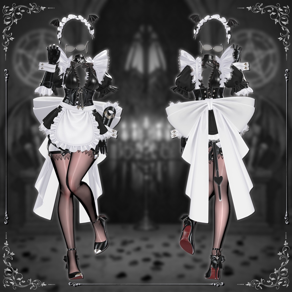 👿🖤小悪魔×メイド【Wicked Servant】🖤👿15アバター対応