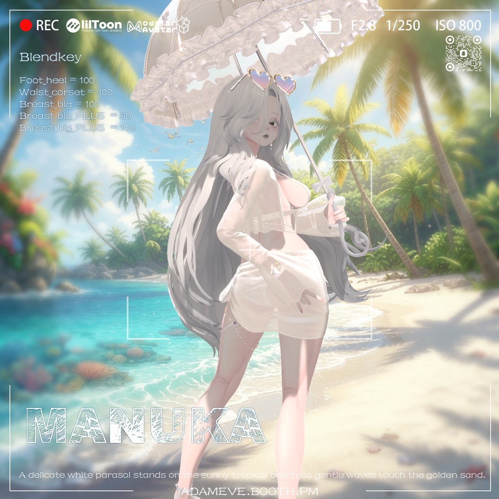 🌙 月夜のラグジュアリーリゾート🖤【Moonlit Beach】 15アバター対応
