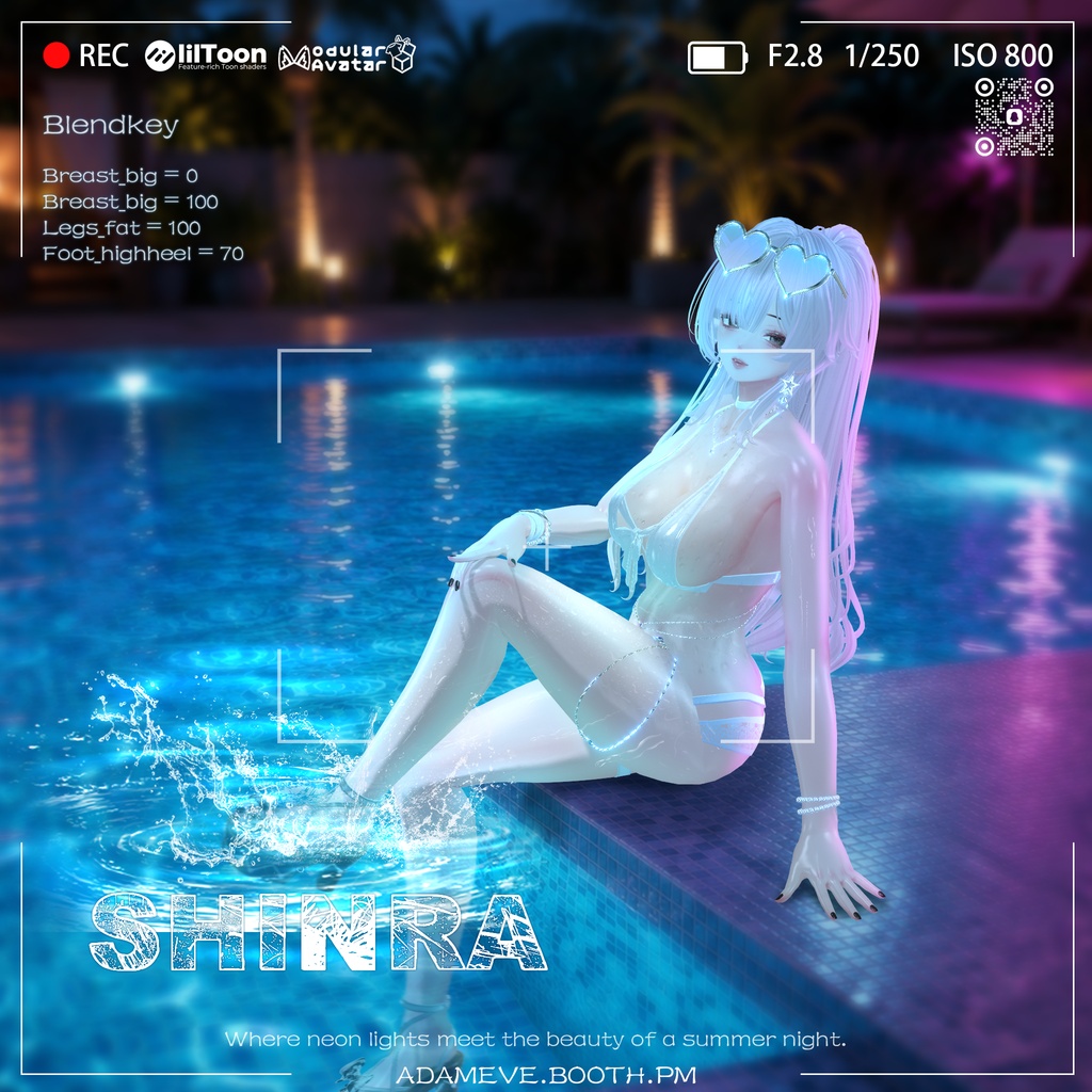 🌙 月夜のラグジュアリーリゾート🖤【Moonlit Beach】 15アバター対応