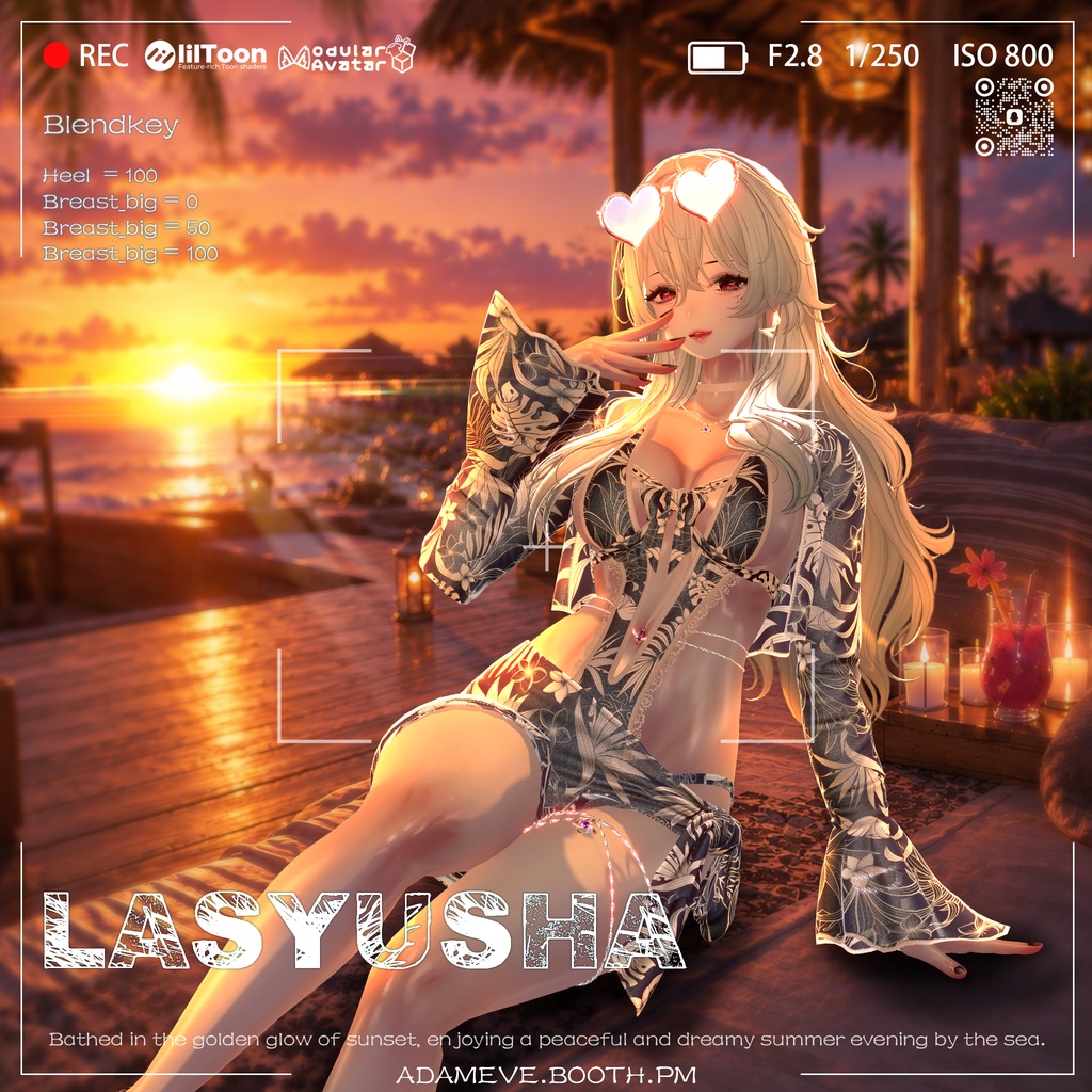 🌙 月夜のラグジュアリーリゾート🖤【Moonlit Beach】 15アバター対応