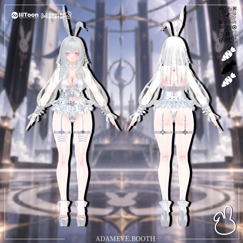 🖤黒曜の人形🖤【Obsidian Doll】🖤 衣装 + ヘア + 武器 🗡️ 14アバター対応