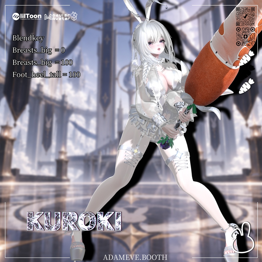 🖤黒曜の人形🖤【Obsidian Doll】🖤 衣装 + ヘア + 武器 🗡️ 14アバター対応