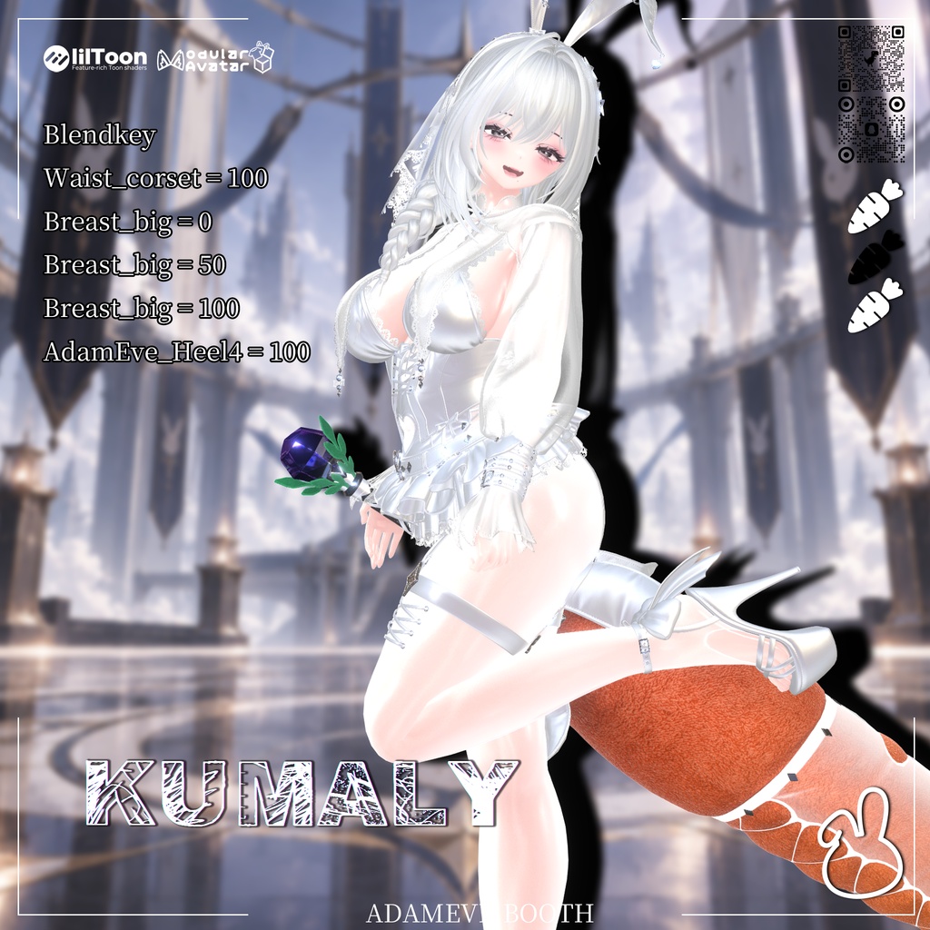 🖤黒曜の人形🖤【Obsidian Doll】🖤 衣装 + ヘア + 武器 🗡️ 14アバター対応