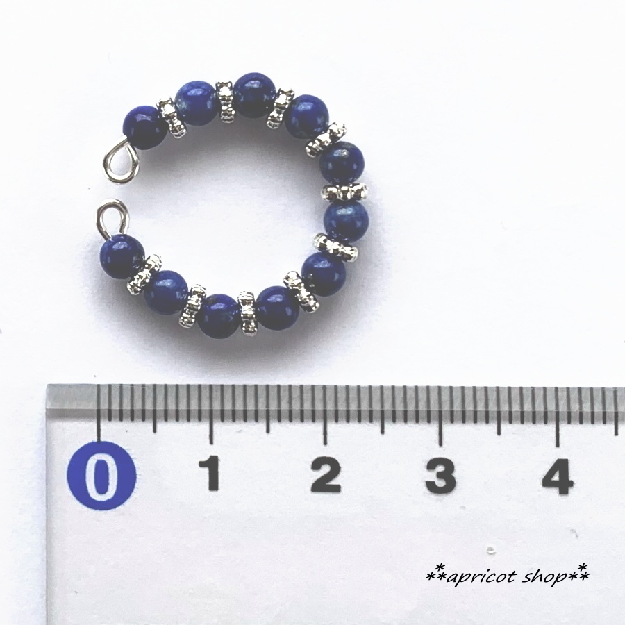 ラピスラズリのキラキライヤーカフ