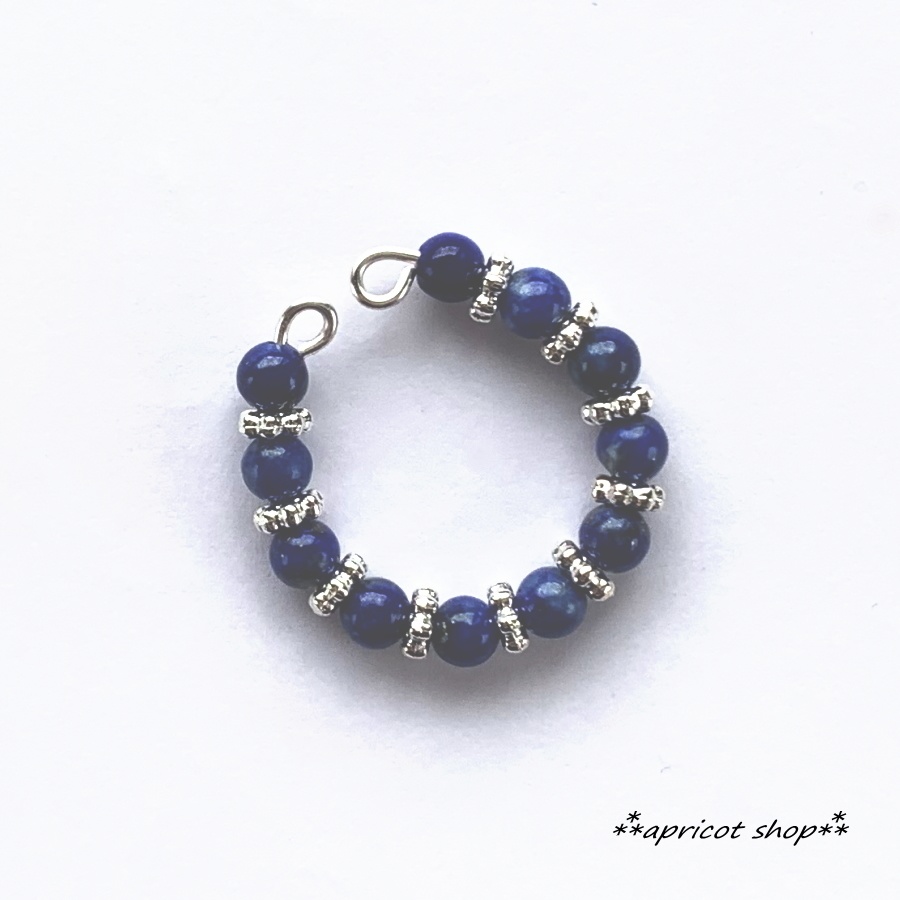 ラピスラズリのキラキライヤーカフ