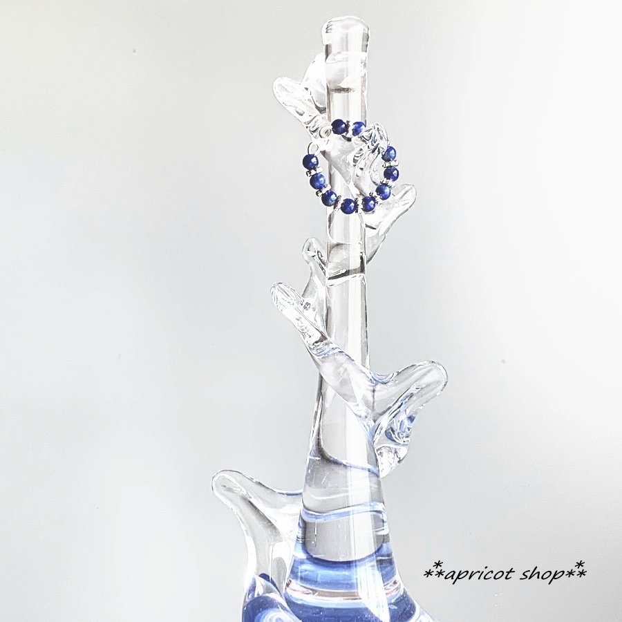 ラピスラズリのキラキライヤーカフ