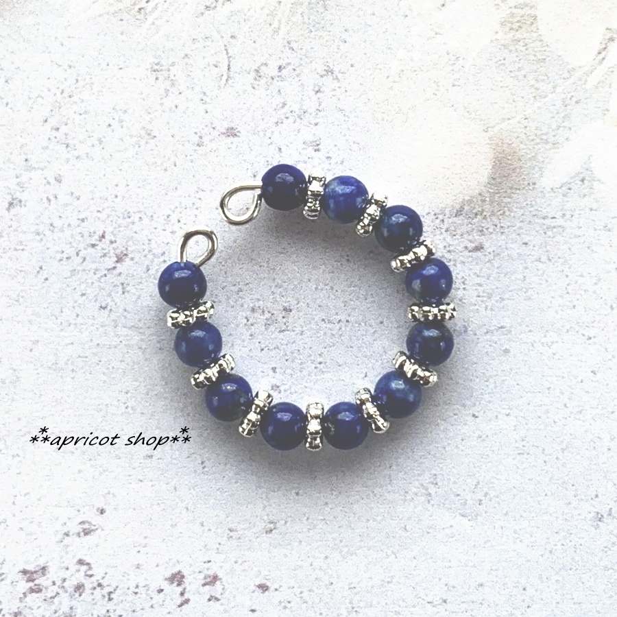 ラピスラズリのキラキライヤーカフ