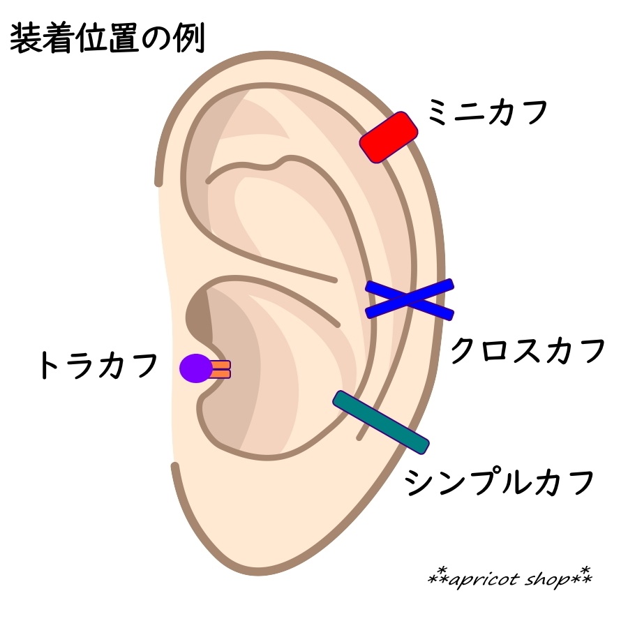 1粒イヤーカフ アメジスト