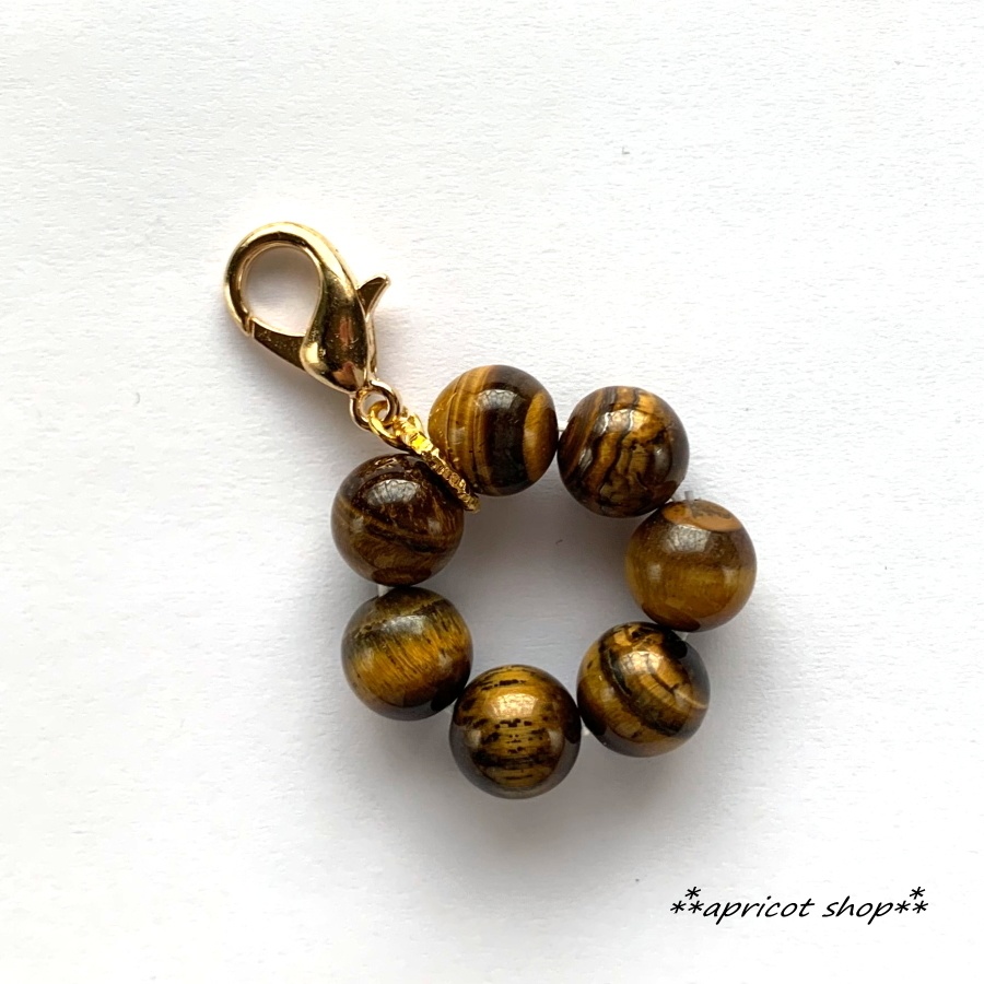 タイガーアイ 天然石 ストラップ/円環