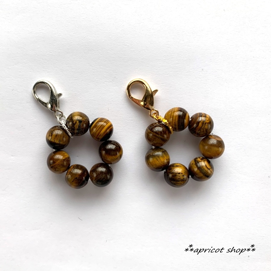 タイガーアイ 天然石 ストラップ/円環