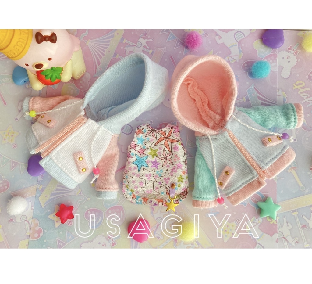 ゆめかわパーカーとインナーセット