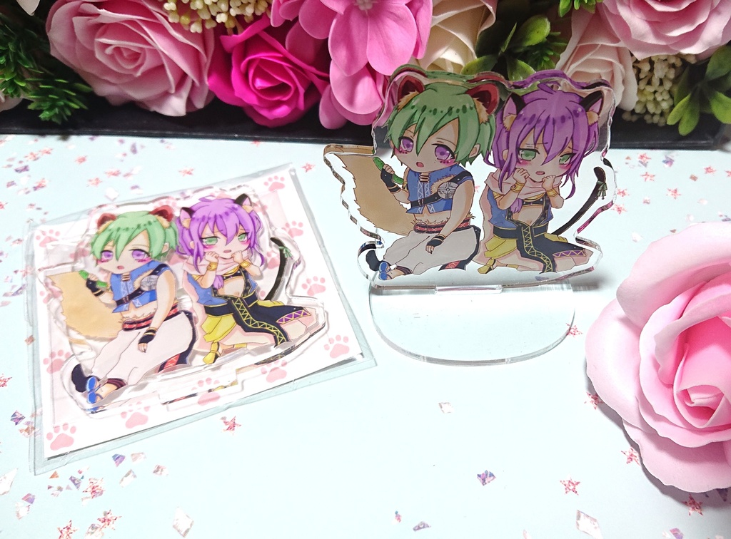 【完売しました】猫マヨイとリカ巽のアクスタ