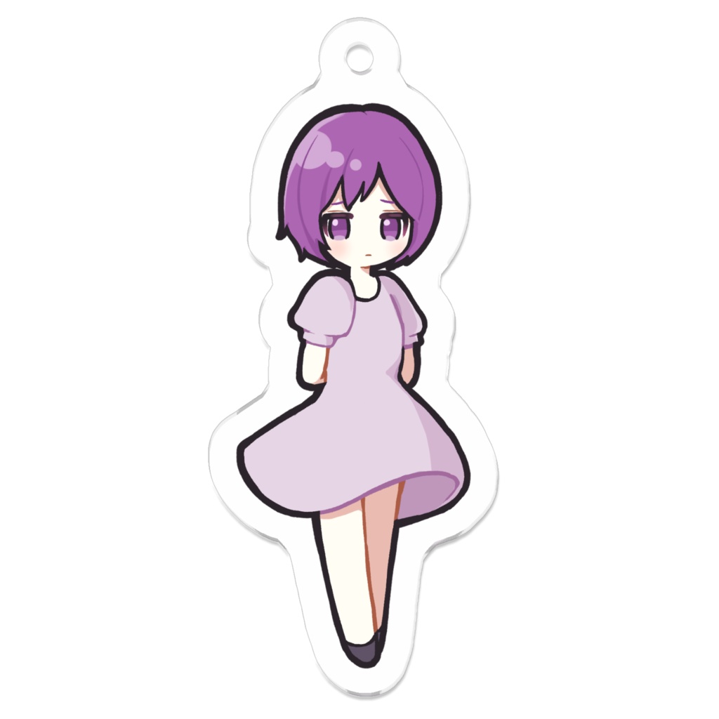 ラメントナイトガール　アクリルキーホルダー