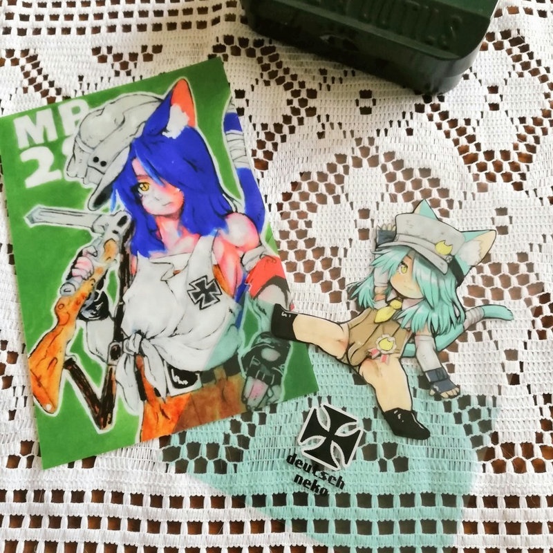 クリアポストカードセット*ドイツネコ