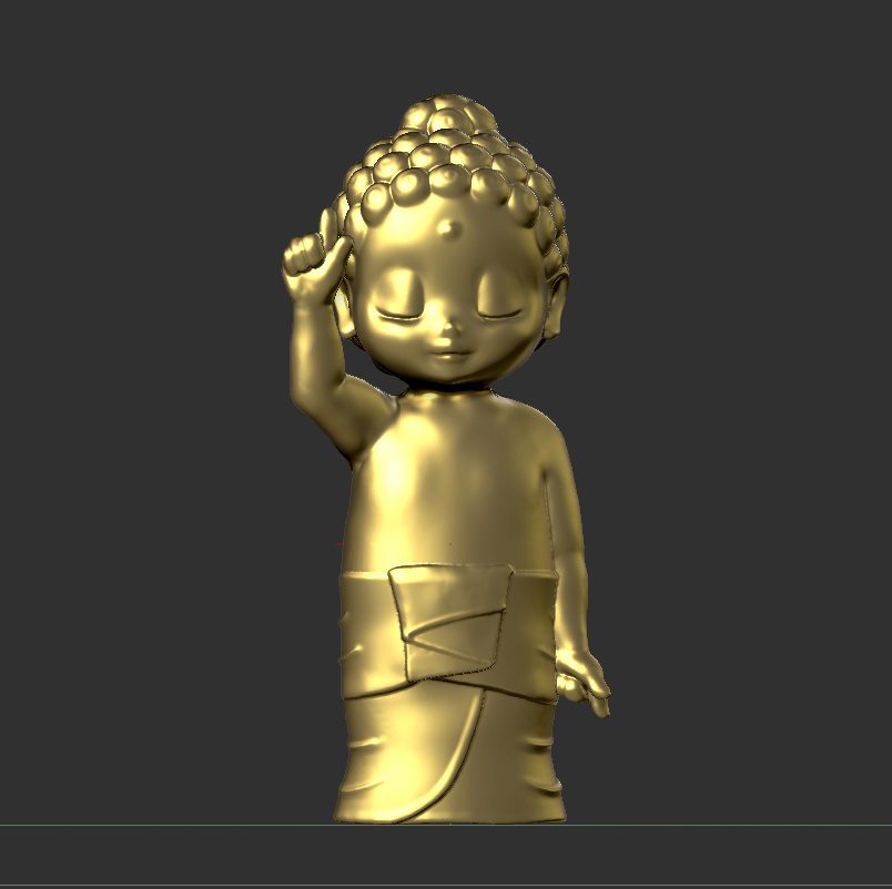 ちいさな仏さま　お釈迦さま　[STL　3Ⅾプリント用]