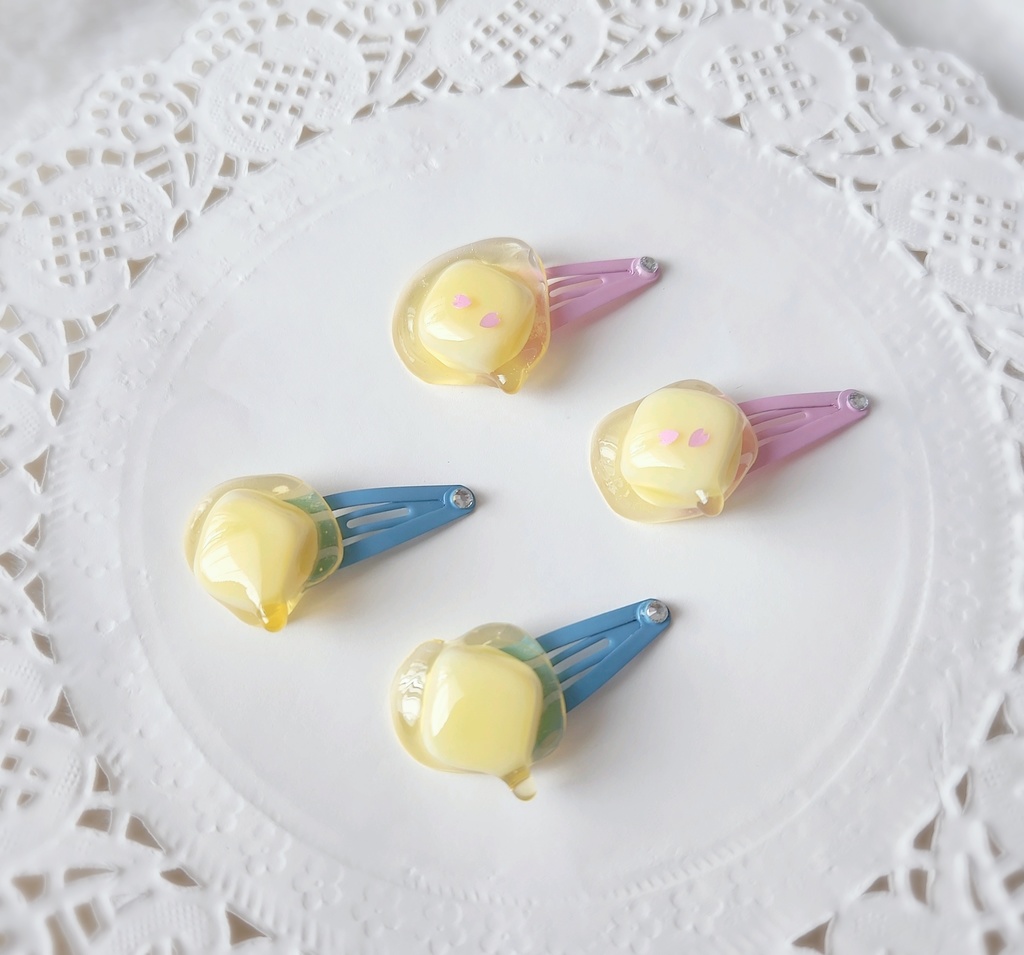 〈ぬい用ヘアピン〉春バター🧈