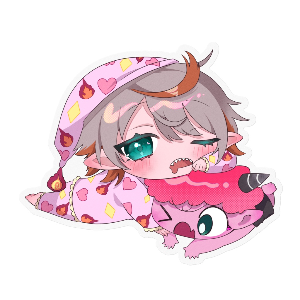 えんまちゃこクリアステッカー