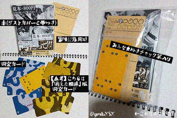 ゲームブック「窟の遺址と鳥の人」 800円(消えた相棒をお持ちの方はカードなしでも購入可能。その場合700円です。)