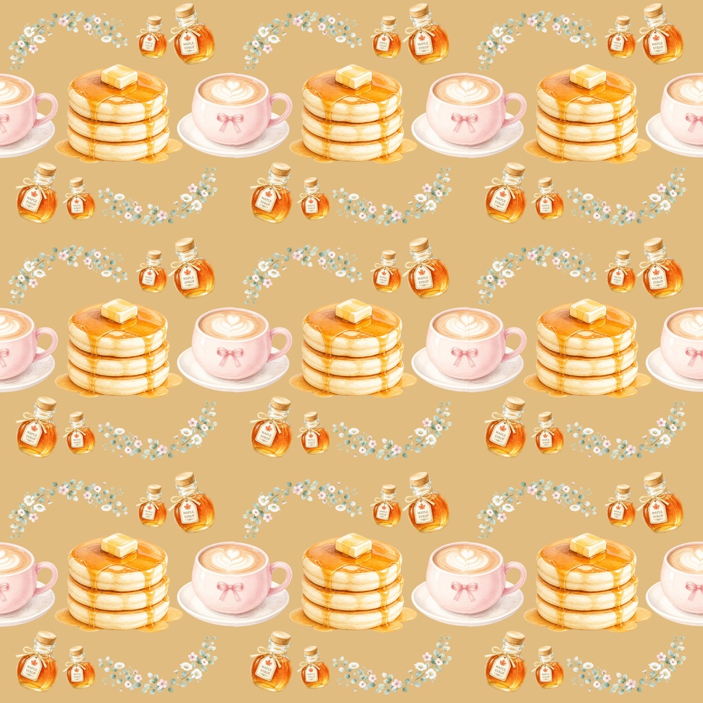 パンケーキのデジタルペーパー